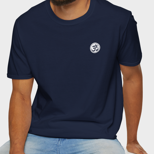 Om T-shirt - Navy