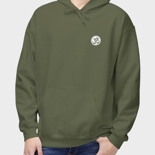 Om symbol Hoodie - Military green