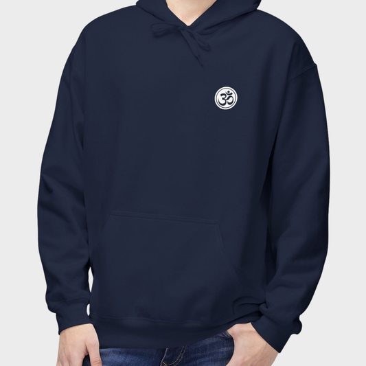 Om symbol Hoodie - navy