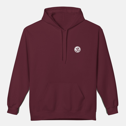 Om symbol Hoodie - Red wine