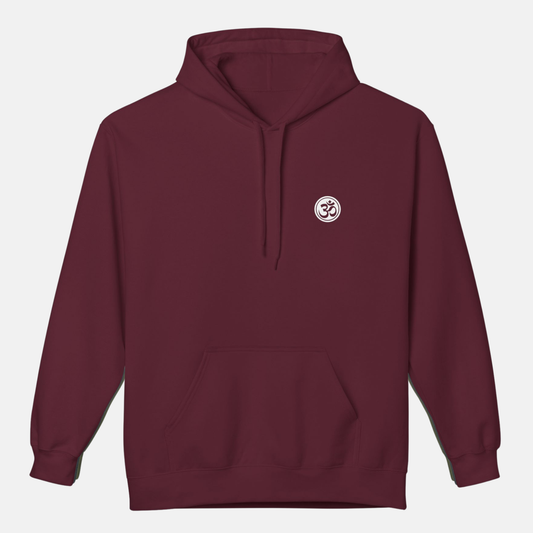 Om symbol Hoodie - Red wine