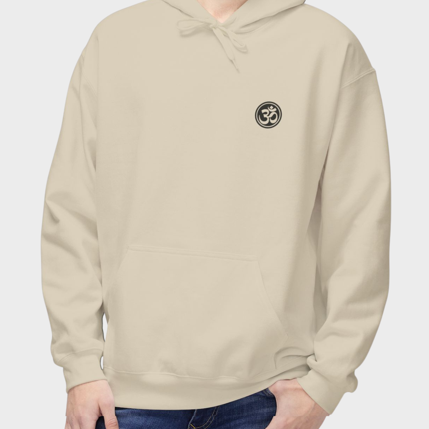 Om symbol Hoodie - Sand