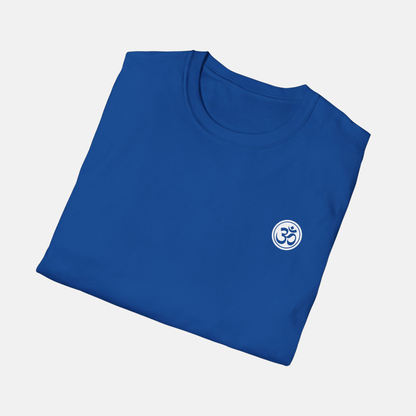 Om T-shirt - Royal blue