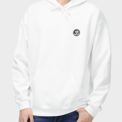 Om symbol Hoodie - Hvid