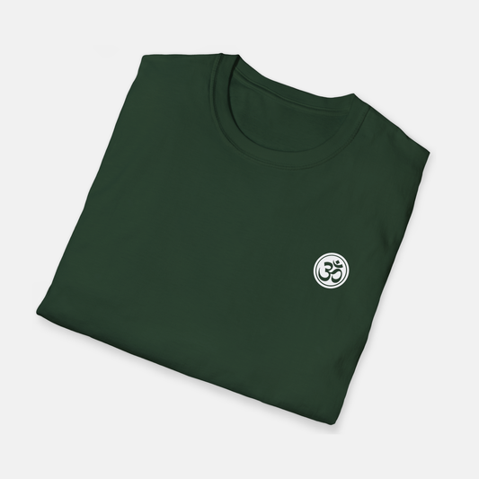 Om T-shirt - Forest green
